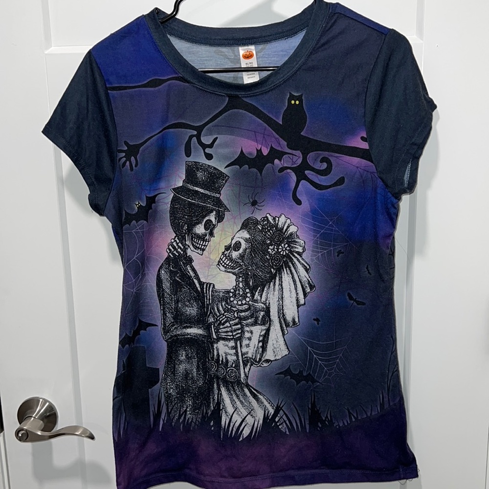 Girls skeleton tshirt